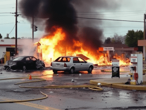 Russell, KS – Fire Chief Hurt in Explosion on N Main St